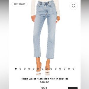 AGOLDE Pinch Waist High Rise Kick Jeans